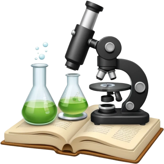 science news article icon, simple and clear, apple emoji style emoji
