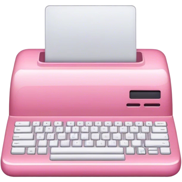 Ordinateur rose  emoji