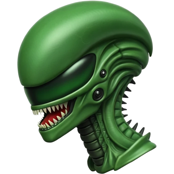 green xenomorph from movie alien emoji