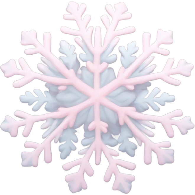 pastel pink snowflake  emoji