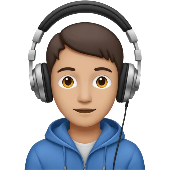 Person listening to music using headphones emoji