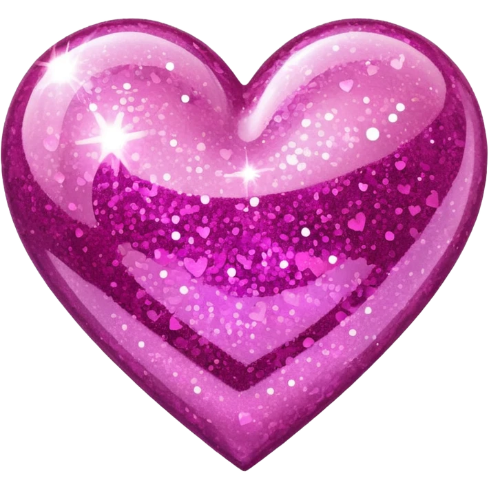 heart with pink glitter emoji