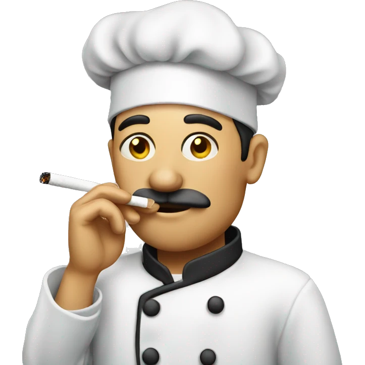 chef smoking cigarette emoji