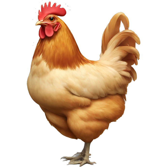 Chicken butt emoji