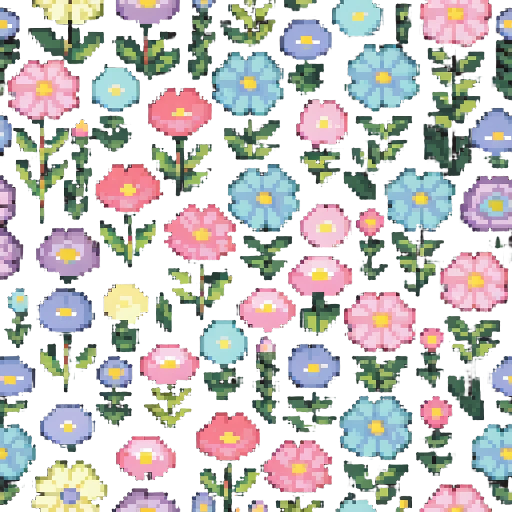 pastel flower garden emoji