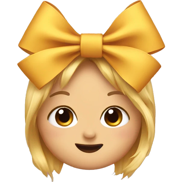 Cute bow emoji