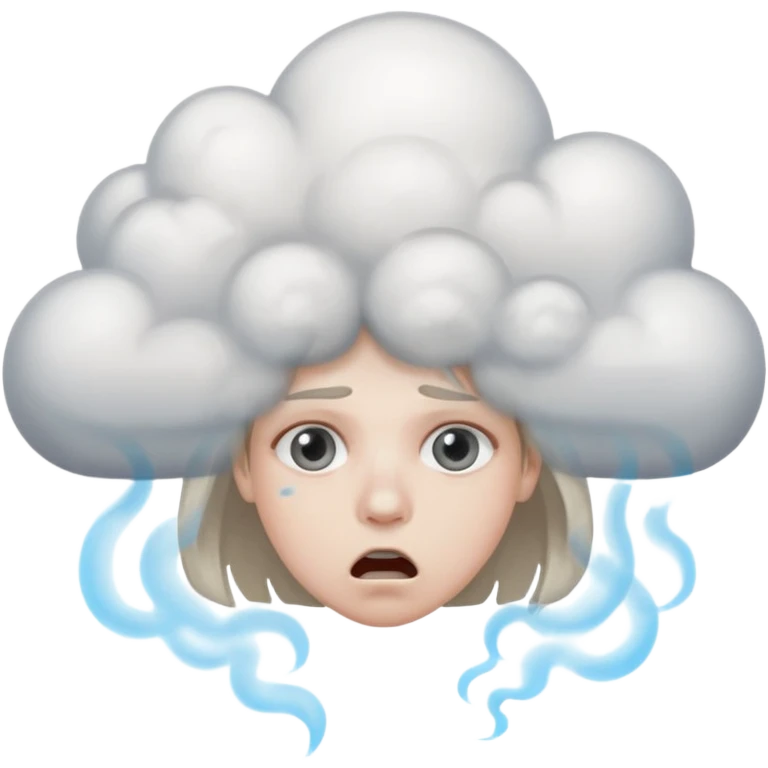 Fart lofting up a guy‘s nose in him fainting emoji