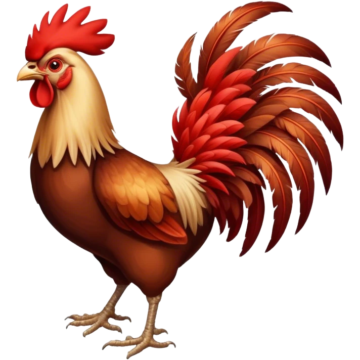 A fighting cock emoji