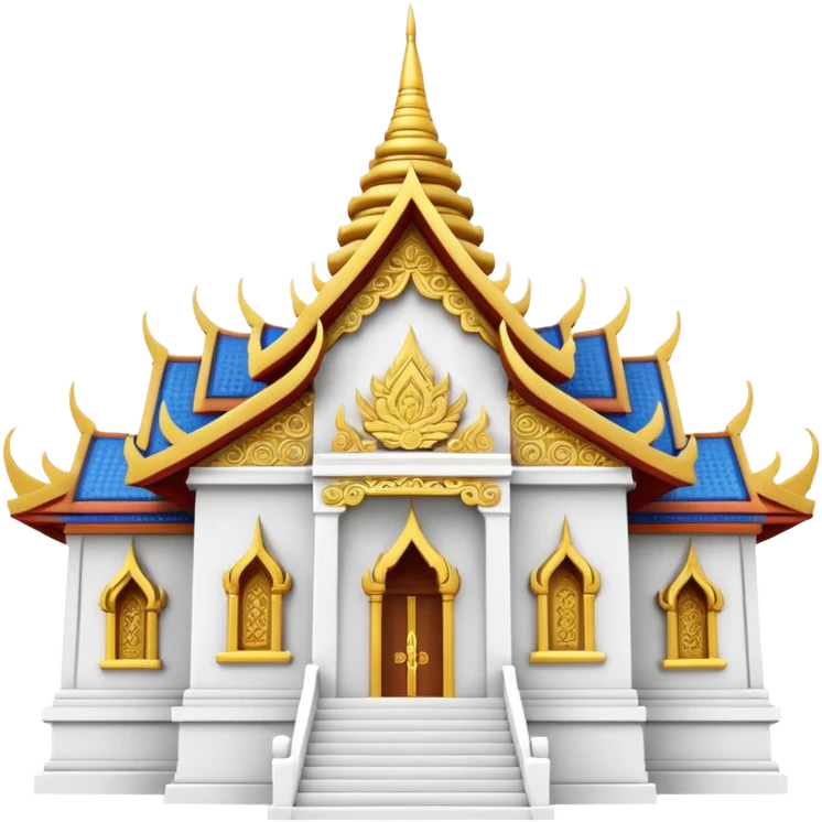 White Thai temple emoji