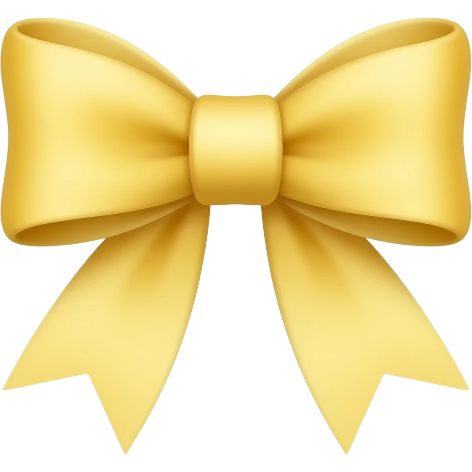 light yellow bow emoji