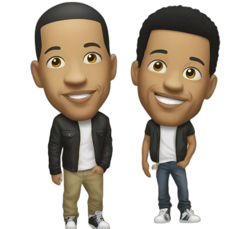 Joeystarr et kool shen emoji