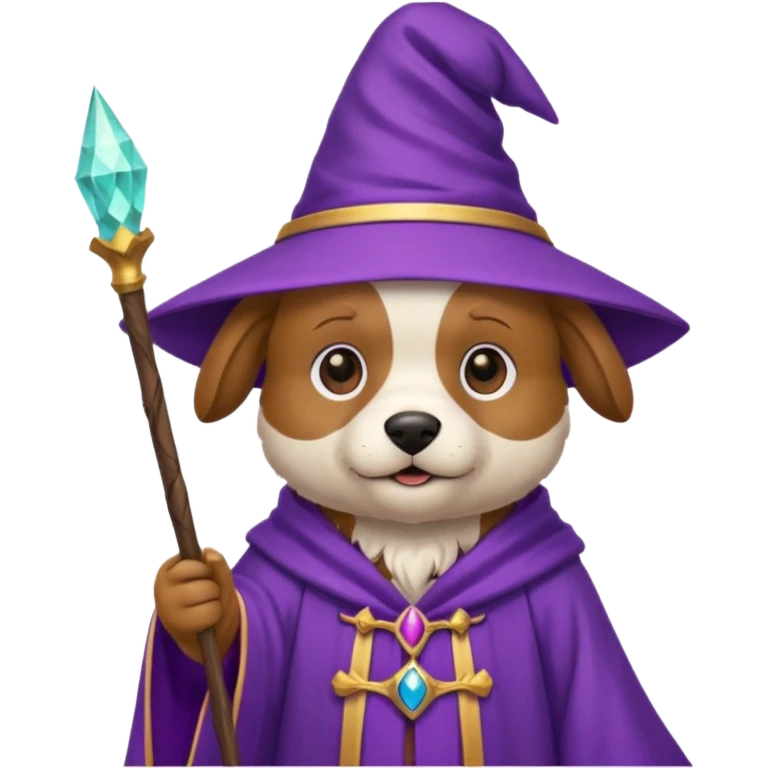 Dog wizard emoji