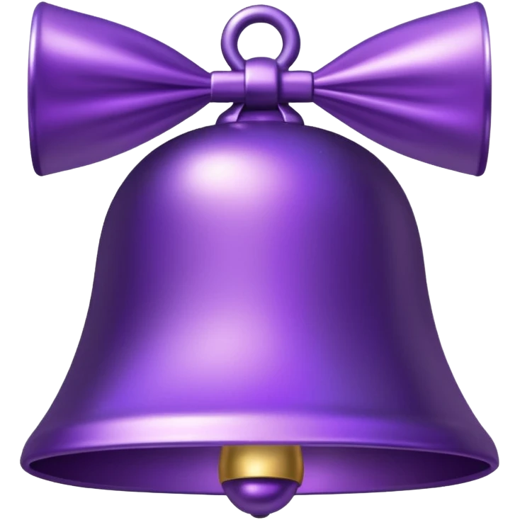 glitter purple bell emoji