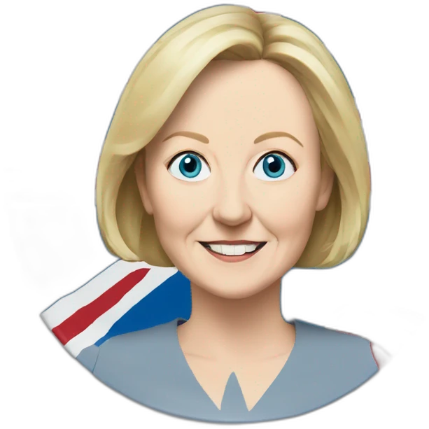 Liz truss commemorative plate emoji
