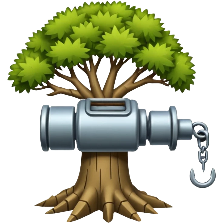 peux tu faire un emoji d'une machine qui arrache un arbres comme font les pepinieres emoji