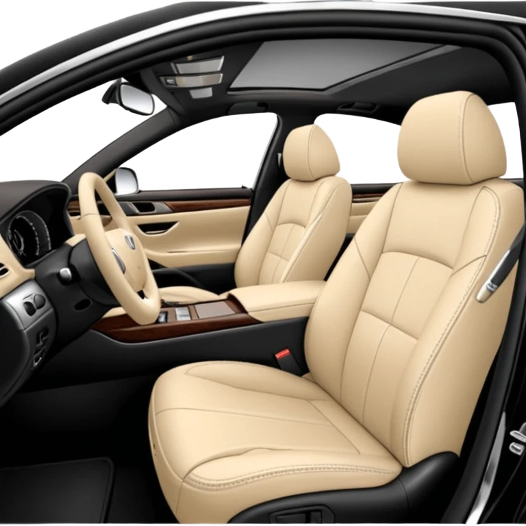 lexus ls430 2006 modified with black paint and beige seats emoji