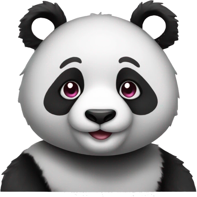 Panda pink  emoji