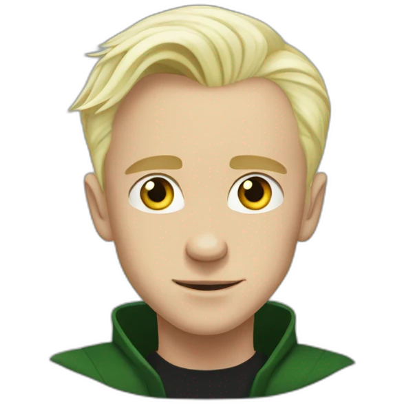 Draco Malfoy without smille  emoji
