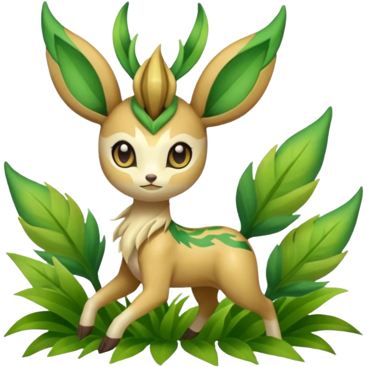 Meloetta-Leafeon-Pokémon-Fakémon-creature emoji