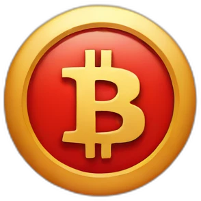 bitcoin red emoji