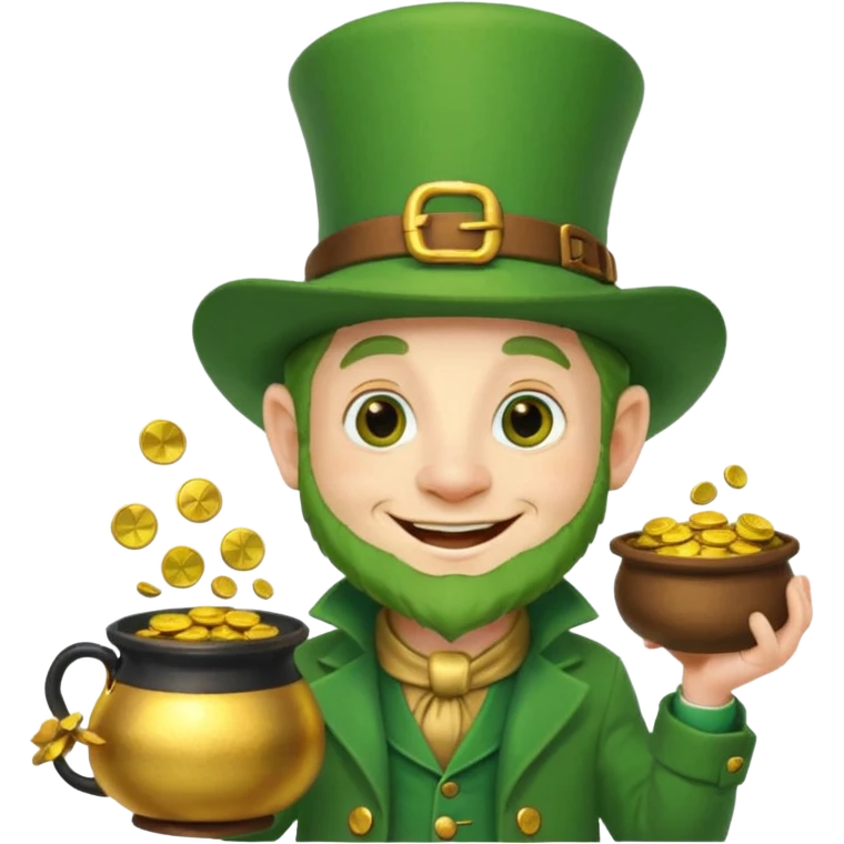 funny leprechaun emoji