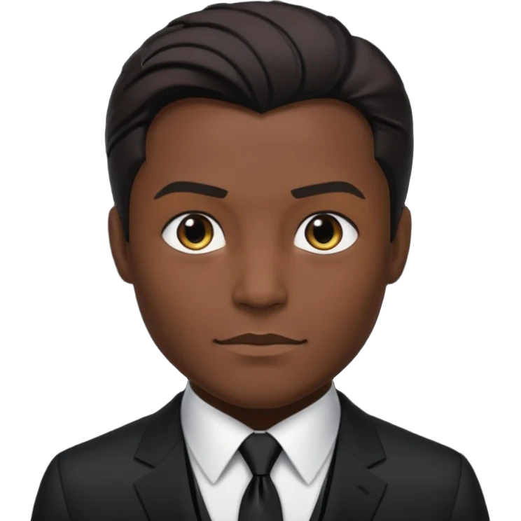 bruce wayne in black suit emoji