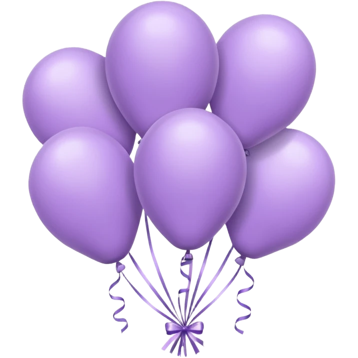 party decor  lilac minimal  emoji