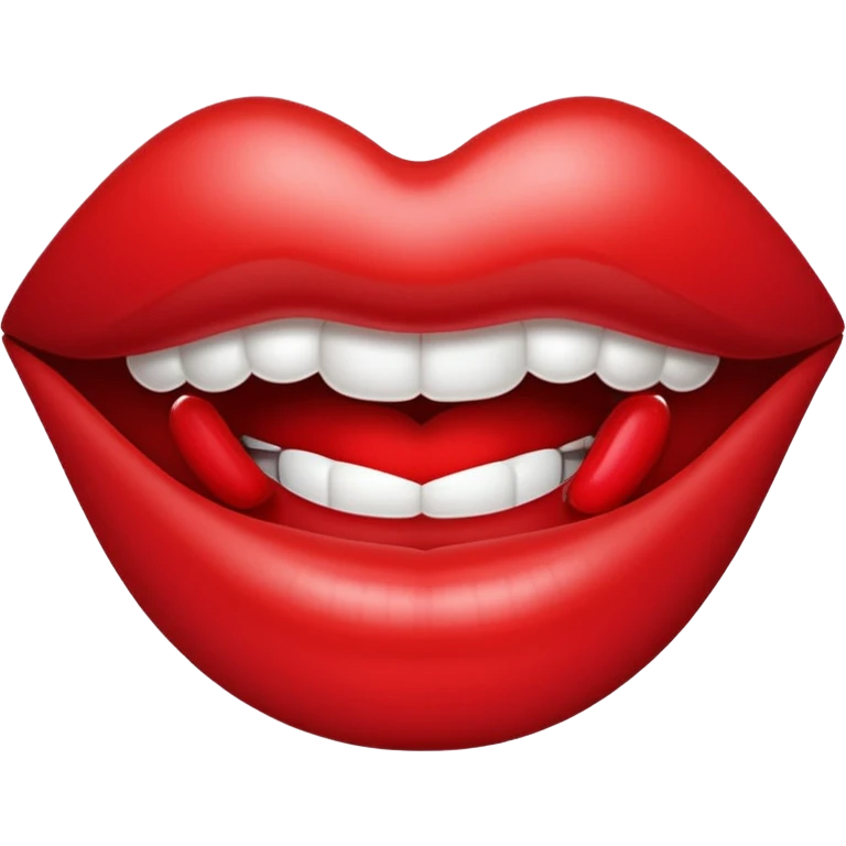 Sparkling lips emoji