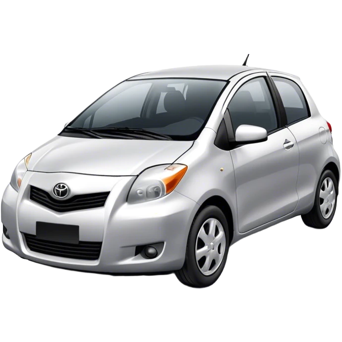 Toyota Yaris car 2007 emoji
