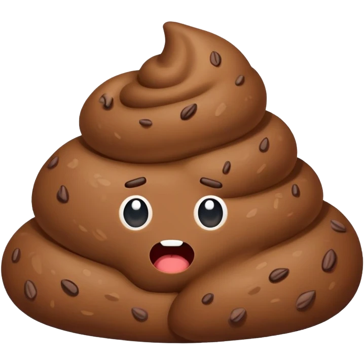 confused poop emoji