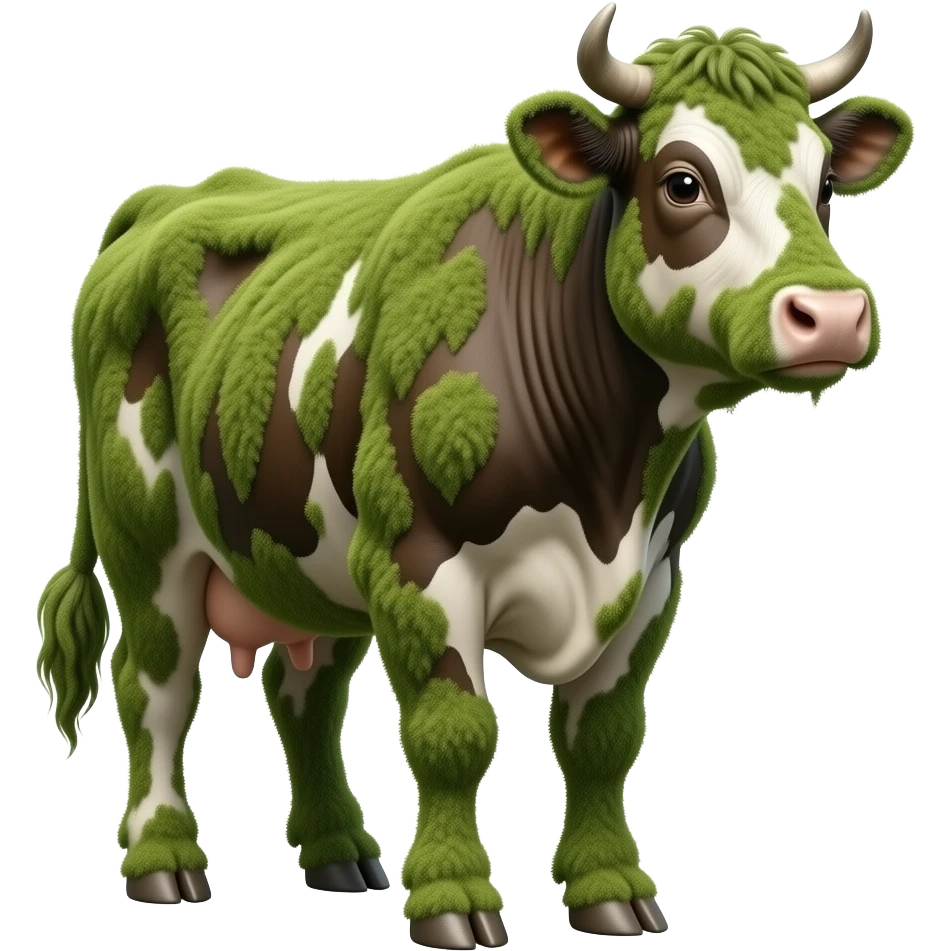 Moss cow emoji