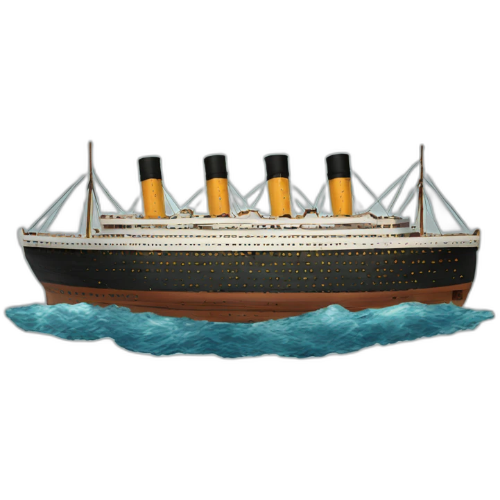 titanic broke emoji