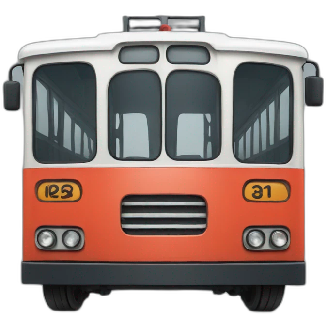 Trolleybus emoji