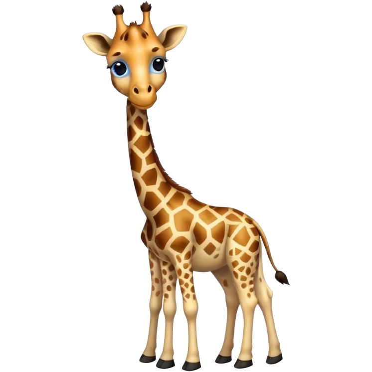 Giraffe with blue spots  emoji