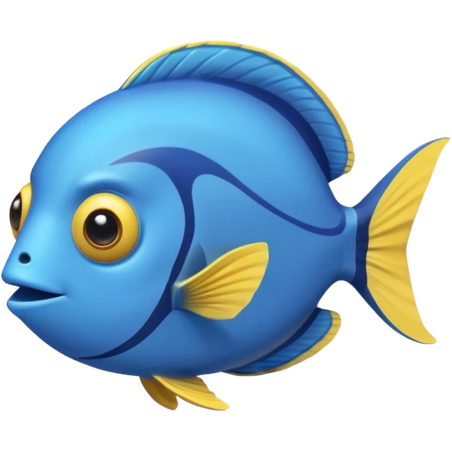 baby blue tang fish and a teddy bear emoji