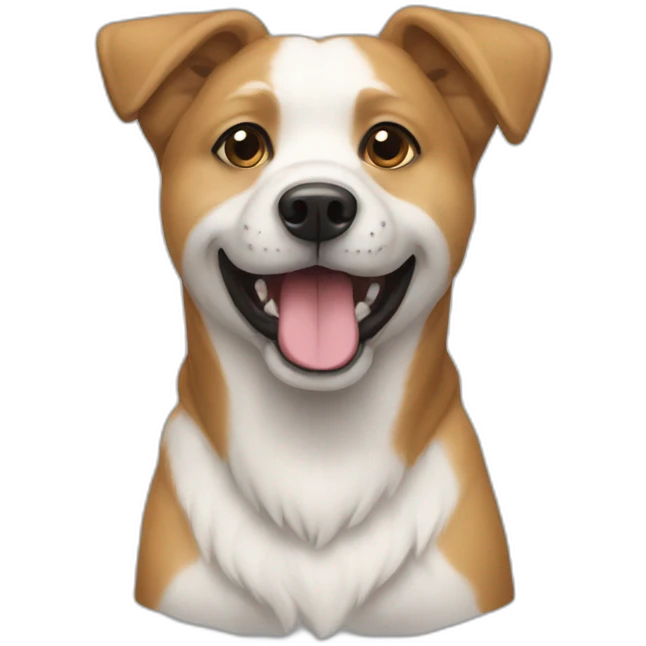 Un chien emoji
