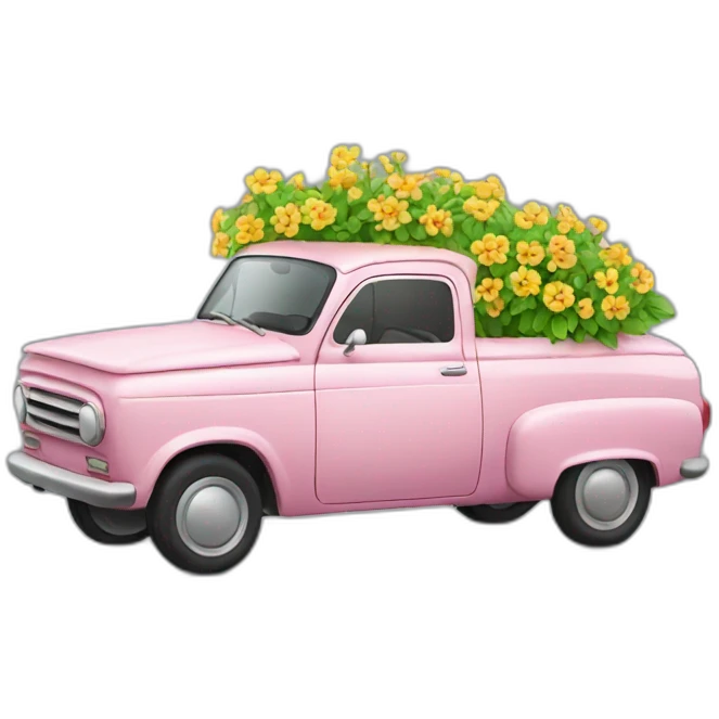 Flower car emoji