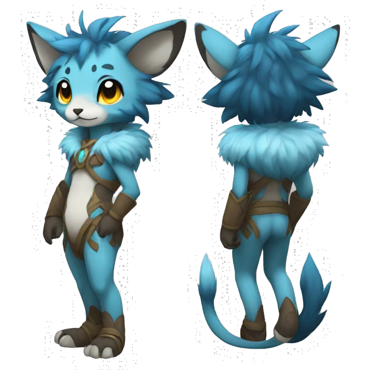 Anthro Chibi-style-Fur-Sona-Fakémon Full Body emoji