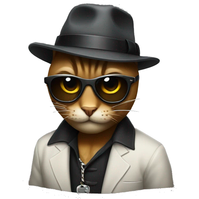 Cat gangster  emoji