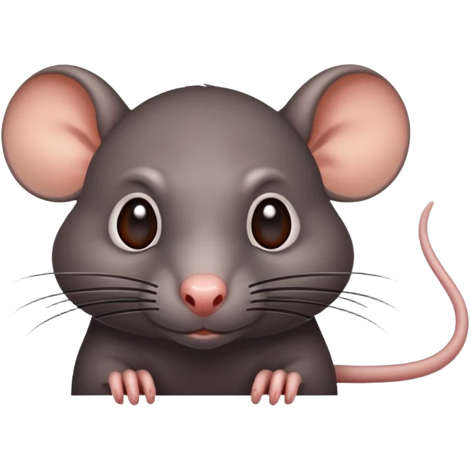A bad rat that is up to no good emoji