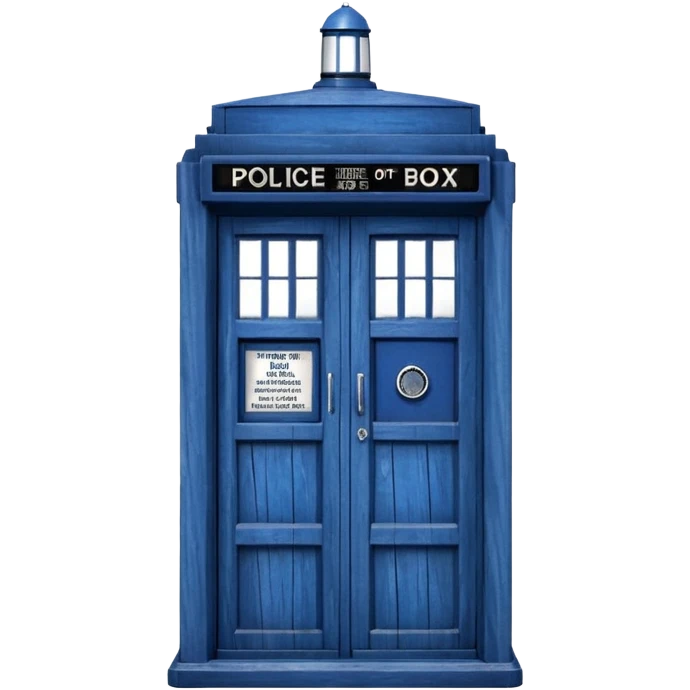 TARDIS from the doctor who tv show emoji