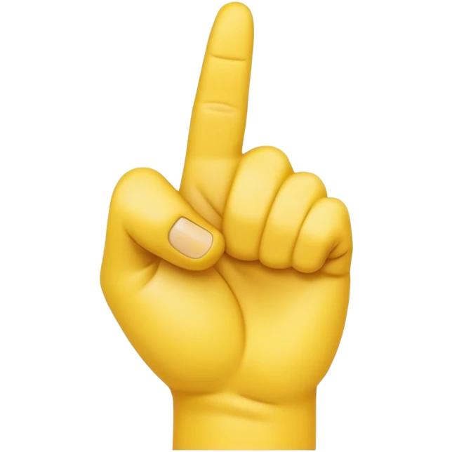 ASL Alphabet “A” Emoji represents the American Sign Language letter “A”. The hand is shown in a closed fist, with the thumb resting on the side of the fist. This is the standard ASL representation of the letter “A”.Rotate 45 degrees to the right and make the color yellow.” emoji