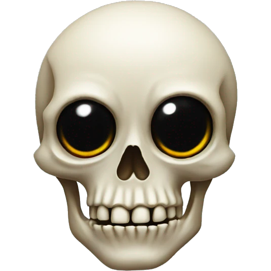 Skull with a eye emoji