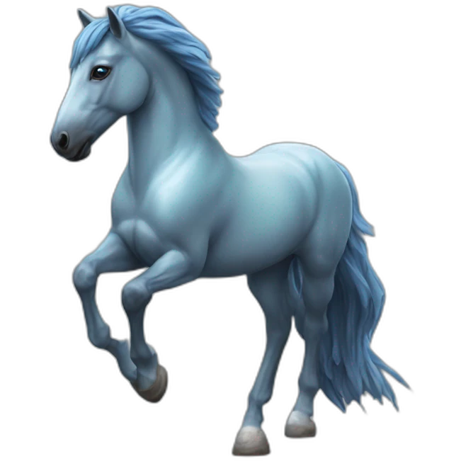 photorealistic space horse emoji