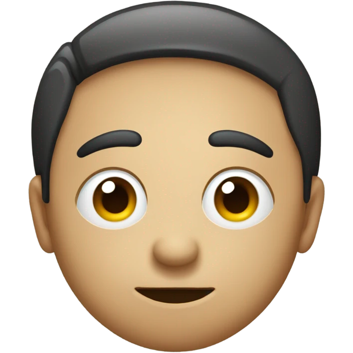 A round-faced emoji with slightly raised eyebrows, eyes looking to the side with a skeptical or unimpressed expression. The mouth is either a small, straight line for a neutral look or slightly curved downward for mild disapproval. emoji
