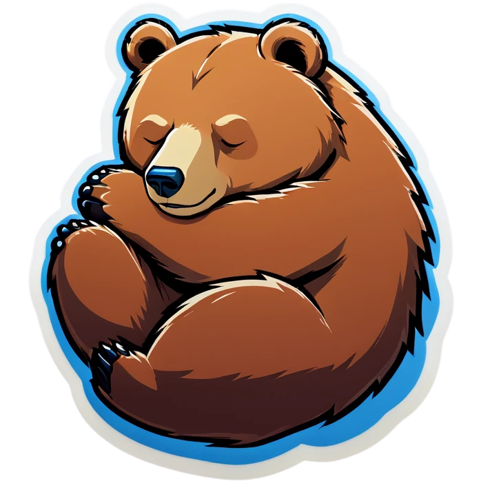 Bear sleeping  emoji