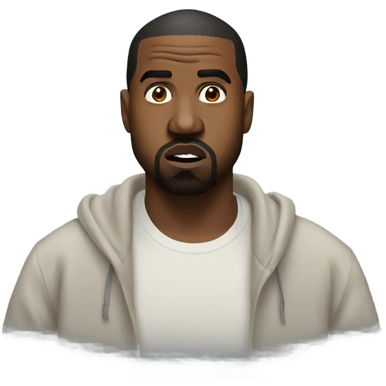 kanye west saying hurry up emoji