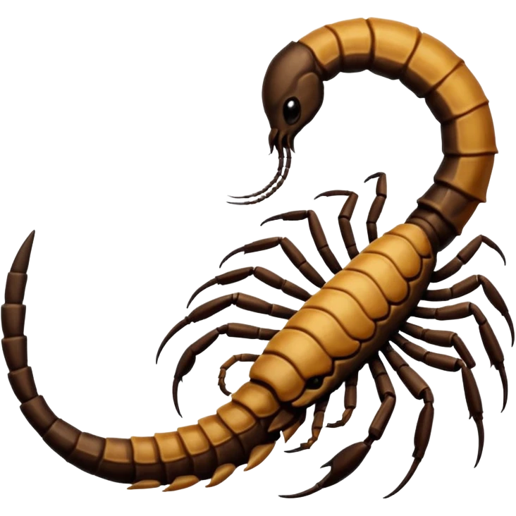 Scorpion tail. emoji