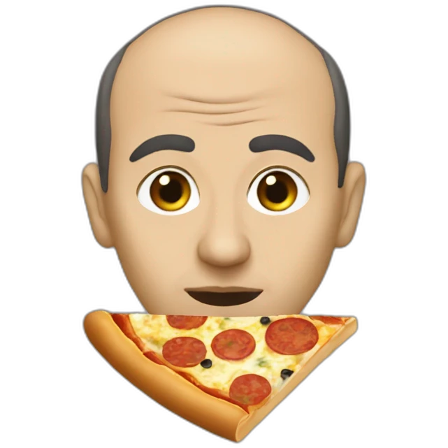 stepan bandera eats pizza emoji