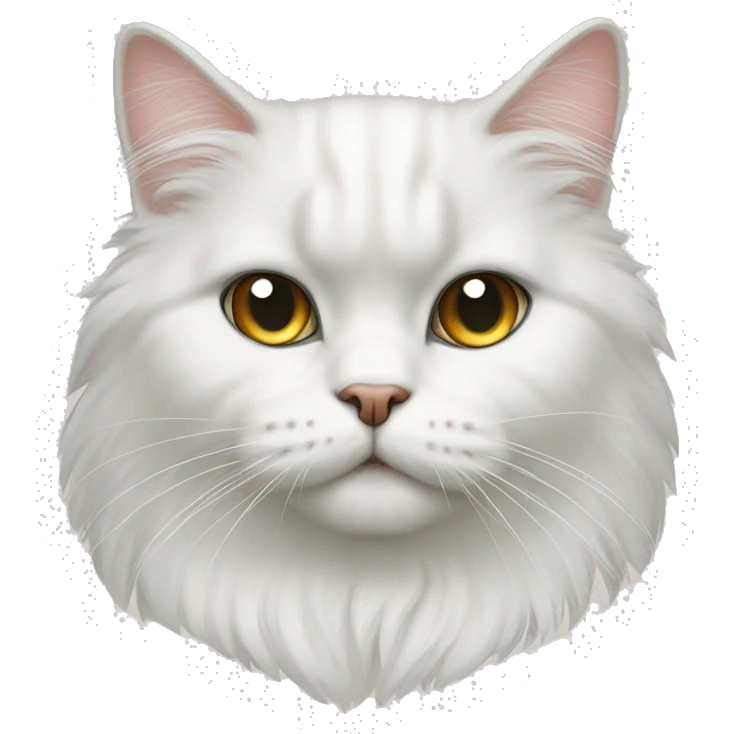 White persa cat emoji
